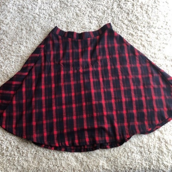 Plaid Eloquii Circle Skirt - Picture 3 of 3